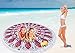 VAMEI Large Round Beach Towels 100% Cotton with Tassels 59 Inch Assorted Patterns D