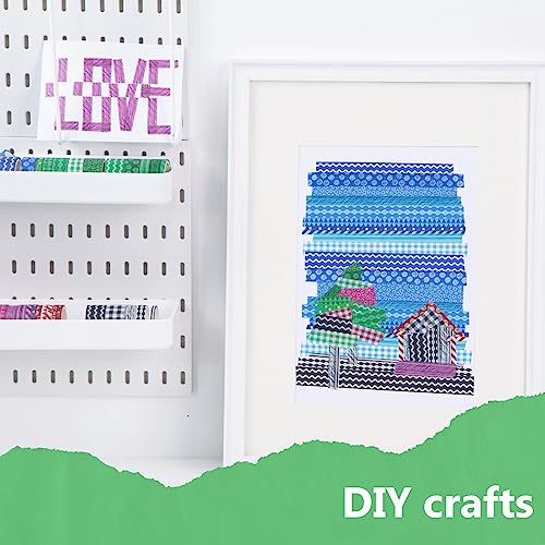 Shindel Washi Tape Set, 50 Rolls Craft Tapes Decorative Tape Adhesive Masking Tape for Scrapbooking Supplies DIY Crafts Bullet Journals 4 Different Size