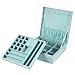 MALEDEN Jewelry Box, 2 Layers Lint Jewelry Organizer Case for Necklaces, Earrings, Bracelets and Rings Display, Large Capacity with Lock