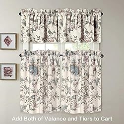 H.VERSAILTEX Kitchen Curtains 45 Inch Length