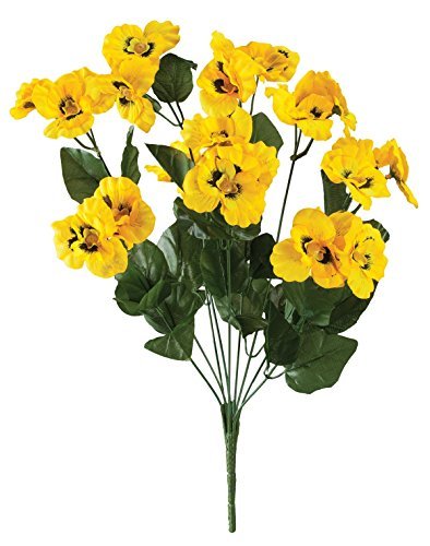 All-Weather Yellow Pansy Bush by OakRidgeTM