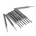 BQLZR 3.175mm Drill Bits Engraving Bits CNC PCB Machinery 0.6-1.5mm Pack of 10