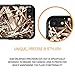 True Color Case Compatible with iPhone 7 Case, Camo iPhone 8 Case, Real HD Camo Tree Grass Straw Hybrid Hard Back Cover + Soft Slim Durable Protective Shockproof Rubber TPU Bumper - Black