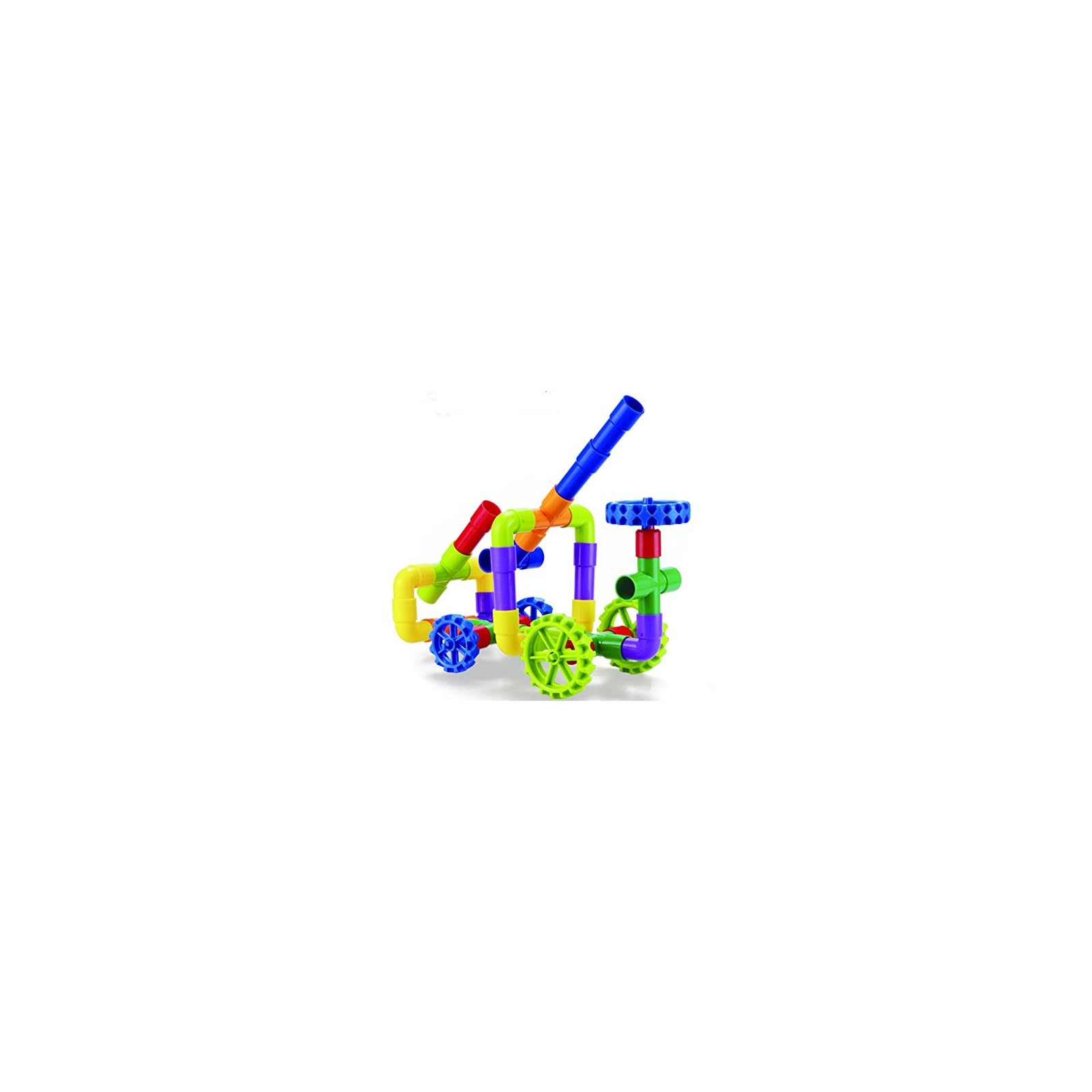 Tube Racer-Pipes & Wheels- Colorful Building Toys- Fun- Educational ...