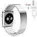 Eoso Stainless Steel Replacement Band Wrist Strap with Bracelet Clasp for Apple Watch Series 3/2/1 (2018 Bracelet Silver, 42 mm)