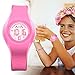 Kids Watch Waterproof Children Electronic Watch - Lighting Watch 50M Waterproof for Outdoor Sports,LED Digital Stopwatch with Chronograph, Alarm,Time Window Child Wrist Watch for Boys, Girls (Pink)