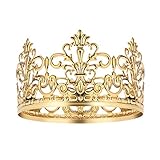 Vintage Gold Crown Cake Topper Queen Princess Cake Photo Party Baby Decor