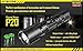 NITECORE P20 800 Lumen high intensity CREE XM-L2 LED specialized tactical duty Strobe Ready flashlight with 2 X Nitecore NL183 rechargeable 18650 Batteries and 2 X EdisonBright CR123A Lithium Batteries Bundle