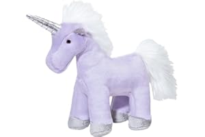 FLUFF & TUFF Fluff and Tuff Violet Unicorn Plush Dog Toy, All Breed Sizes