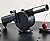 LIVDAT New Manually Outdoor Picnic Camping Cooking Hand Crank Powered BBQ Fan Air Blower Fast Fire Starter for Charcoal Grills, Tailgating, Campfires, Fire Pits, Fireplaces, Wood Stoves
