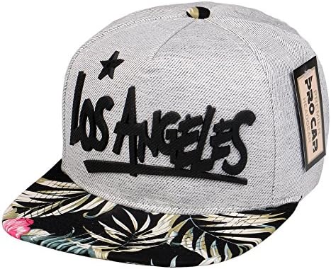 RufnTop Snapback Cap, Los Angeles Hawaii Hat Flat Baseball Adjustable Caps (one Size)