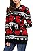 LOSRLY Women Ugly Christmas Sweater Cute Reindeer Hooded Knit Jumper Pullover