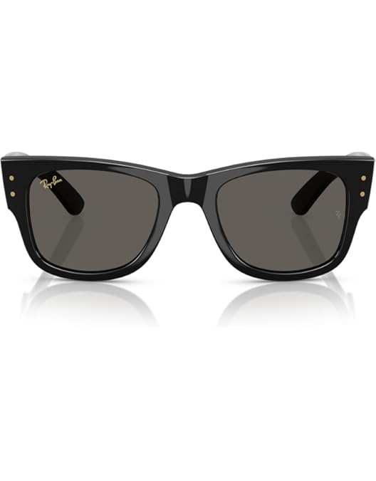 Amazon.com: Ray-Ban A$AP Rocky RB0840S Mega Wayfarer Blacked Out