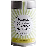 teapigs, Organic Matcha Green Tea, Matcha Tea Powder, 80g Loose Leaf, Smooth, Vibrant Ceremonial-Style Matcha
