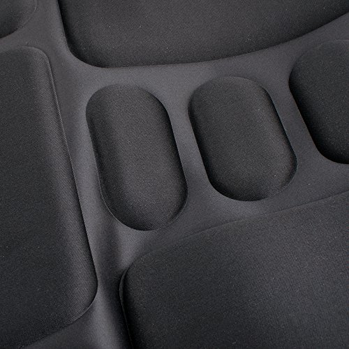 genmine Seat Cushion Vibrating Massage Pad with Heat Therapy Heated Massager Cushion Back Massage Chair for Back Lumbar Thighs Legs Lumbar Support Pads for Home Office Car
