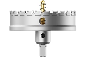 GSTK Upgraded Heavy Duty Carbide Hole Saw 120mm|4-3/4",Metal Steel Hole Saw Drill Bit,TCT Hole Cutter-Alloy Hardness Upgraded, Life Upgraded, Ideal for Stainless Steel, mild Steel, Iron, Copper,etc