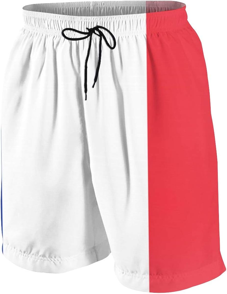 France Flag Boys Swim Trunks, Swimwear, QuickDrying Board Shorts for Kids Teenagers