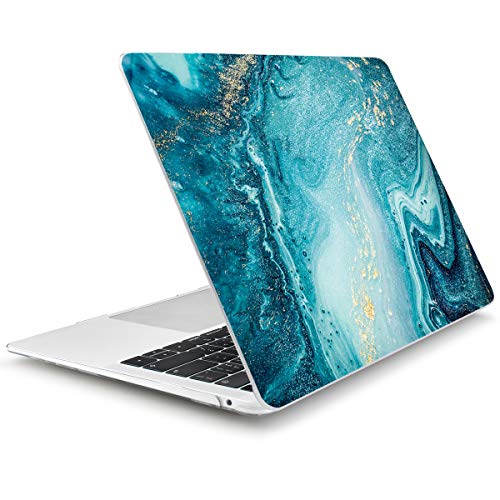 Batianda Case for Latest 2018 2017 2016 MacBook Pro 15 inch with Touch Bar (Model:A1707/A1990) Premium Hard Protective Shell with Gradient Keyboard Cover (Green River Sand)