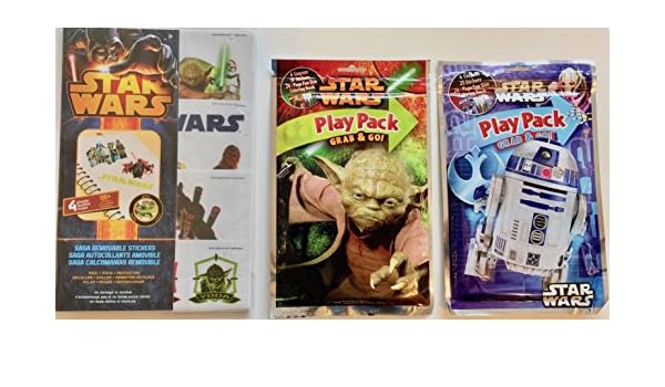 Disney Star Wars extraíble pegatinas de pared & Play paquetes -3 ...