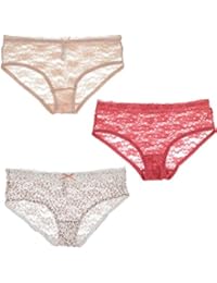 Intimates Women's All Lace Bikini Panties (3 PR)