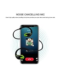 Auriculares Bluetooth para correr, Auriculares inalámbricos para ejercicio o entrenamiento de gimnasio, a prueba de sudor auriculares estéreo, duradero inalámbrico deporte auricular con micrófono