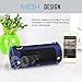 MoKo Carrying Case for JBL Flip 3 , Portable Speaker Cover PU Leather Protective Bag Sleeve Skins, with Holding Strap & Carabiner, Indigo