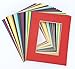 topseller100: Pack of 20 Mixed Colors 11x14 Picture Mats Matting with White Core Bevel Cut for 8x10 Pictures