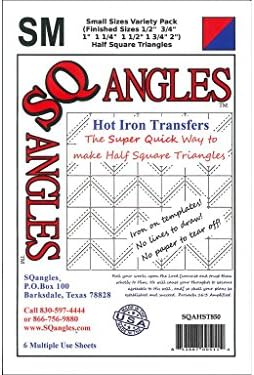 SQangles Iron On Trans Half Square Tri VarietyP Small