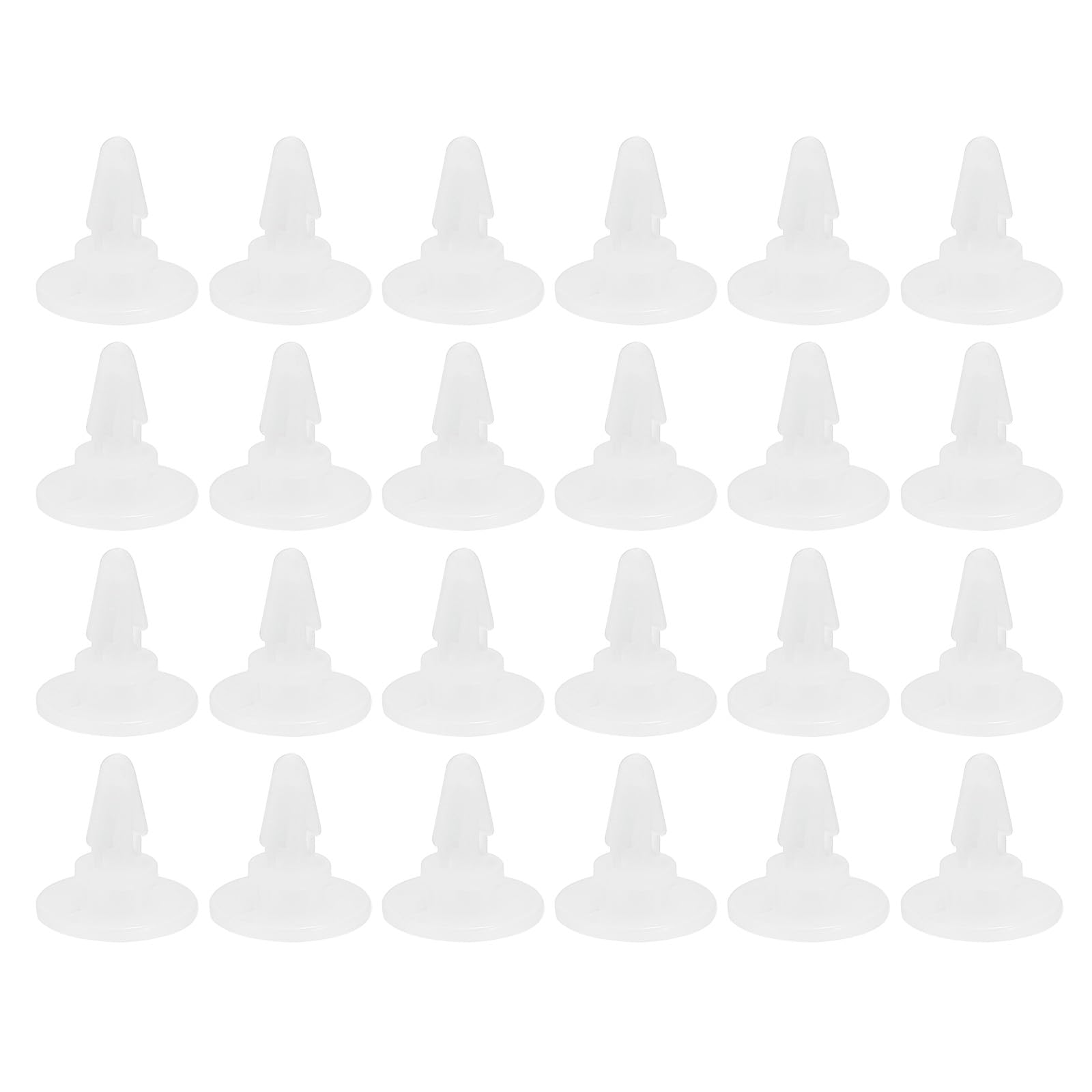 PATIKIL 4mm PCB Spacer, 100Pack Round Head Nail Shape PCB Insulated Board Motherboard Standoffs Plastic Foot Support Hardware Tool, White