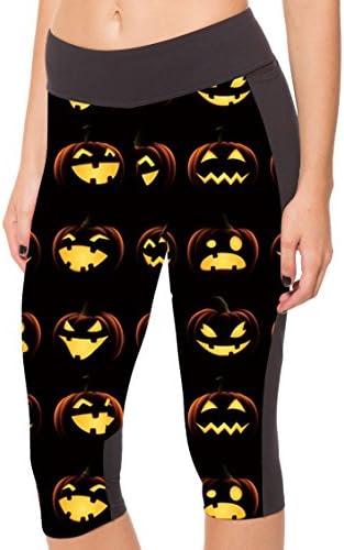 Vertiar Womens Plus Size Active Workout Capri Leggings Fitted Stretch Tights