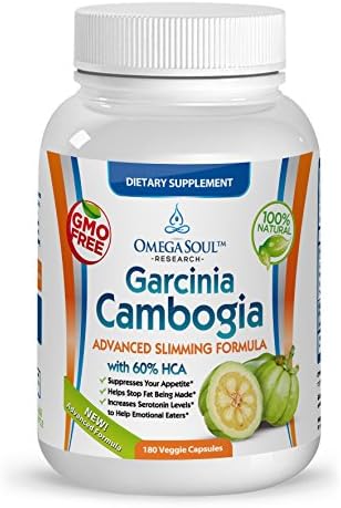 Omega Soul Pure Garcinia Cambogia Extract 800mg/capsule 180 Count