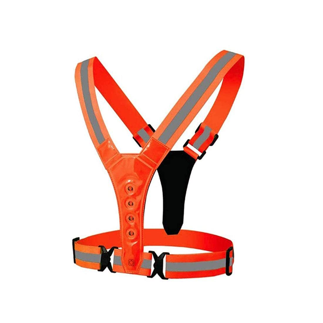 Safety Red Hi Viz Reflective Flashing Belt Cycling Walking Running Bike Bright Light Dark