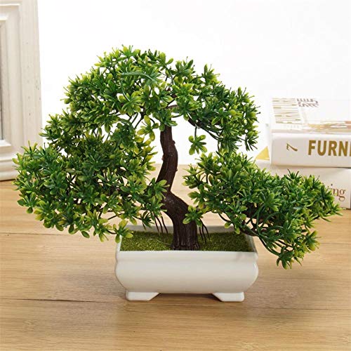 WG Creative Bonsai Tree Artificial Plant Decoration Not Faded No Watering Potted for Office Home