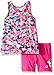 adidas Baby Girls' Top and Short Set, Mosaic Print, 9 Months