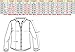 jeansian Men's Slim Lion Print Long Sleeves Dress Shirts Z030 Navy M