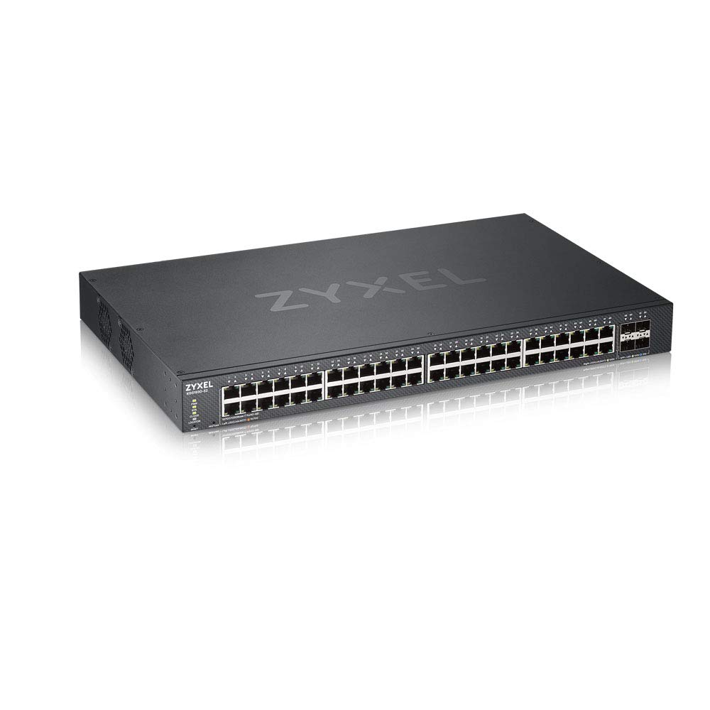 Zyxel 48-Port Gigabit Ethernet Smart Managed Switch with 4 10G SFP+ Slots and Hybrid Cloud mode [XGS1930-52]