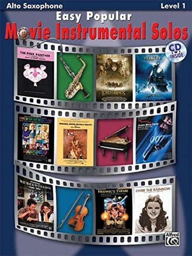 Easy Popular Movie Instrumental Solos: Alto Sax, Book & CD (Easy Instrumental Solos Series)