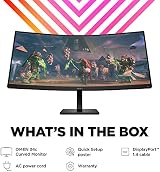 HP Omen 34c Curved Gaming Monitor 34 165Hz WQHD VA 1500R FreeSync 2xHDMI DP view 10