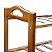 HQdeal Bamboo Shoe Rack 4 Tiers Free Standing Shoe Tower Storage Organizer Shelf Boot Stand for Entry Closet Adjustable Eco-Friendly