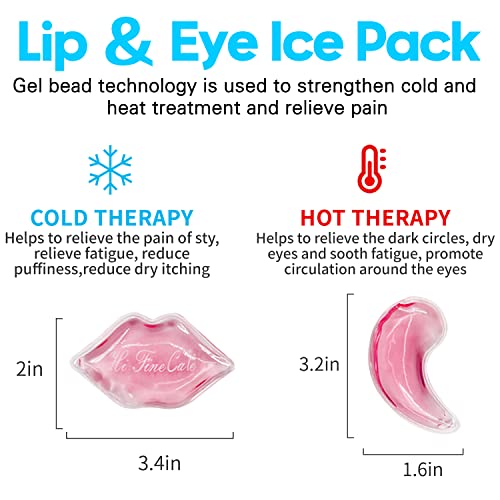 Lip ＆ Eye ice Bag, Eye Lip ice Pack, Lips and Eyes Cold Compress