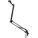 Acelectronic Desktop Mic Studio Microphone Suspension Boom Scissor Arm Stand Holder /Shock Mount/ Adjustable