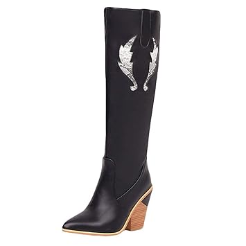 thigh high cowboy boots womens