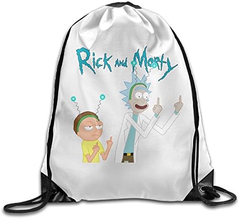 NCKG Rick And Morty Durable Cinch Pack Camping Valise Bag
