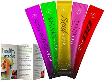 Hydration Energy Focus Weight Loss Antioxidants Nootropic Sample Pack w/Bonus Healthy Snack Guide 5 Servings
