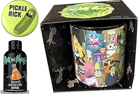 Amazon Co Jp Where Rick Morty コーヒーマグ ポップキャラクター ピクルリック ボタン ラブポション バンドルパック おもちゃ