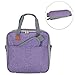 LUXJA Carrying Case Compatible with Cricut Easy Press (9 inches x 9 inches), Tote Bag Compatible with Cricut Easy Press and Supplies (Bag Only, Patent Design), Purple