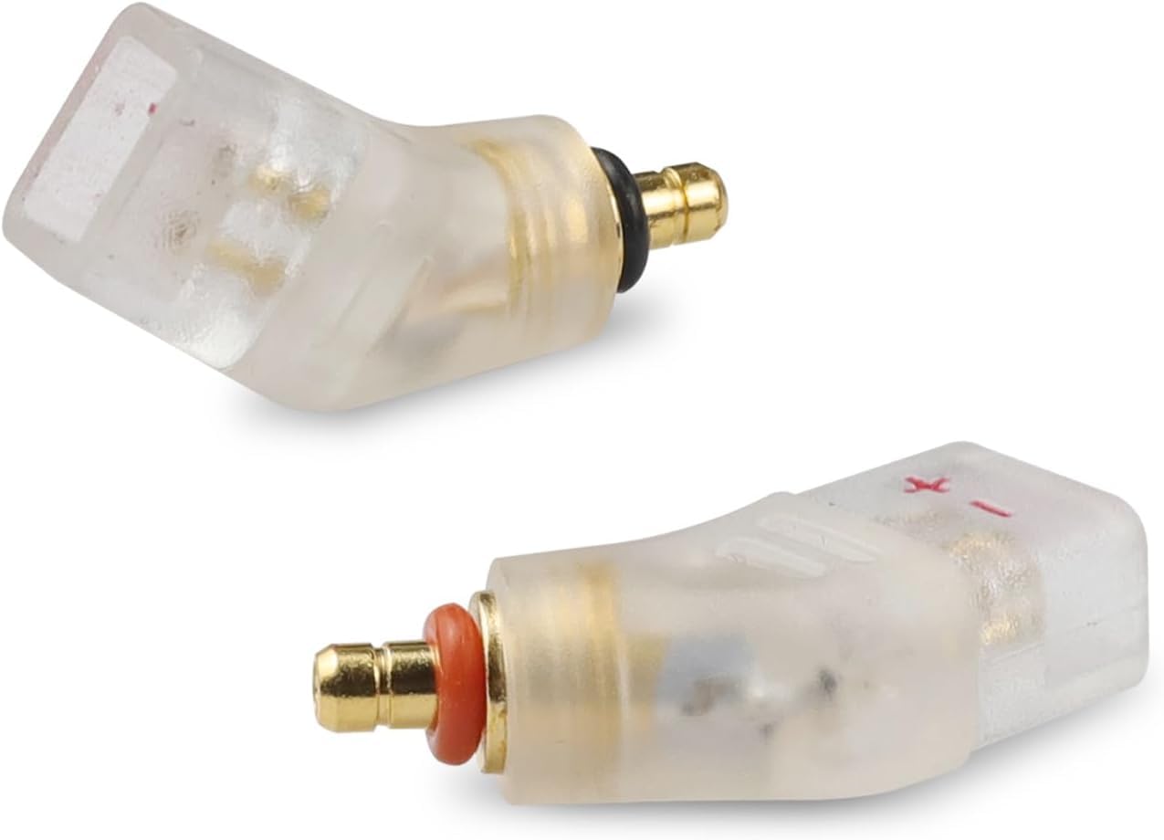 okcsc Adapters for Westone Pro X10-X50 Male to 2 Pin Cable Compatible for MACH10-80 or Linum BAX T2 Headphones Lossless Sound Quality One Pair of Headphone Converter Transparent