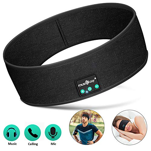 Sleep Headphones Bluetooth, WU-MINGLU Sleeping Headphones Wireless Headband with Built-in Waterproof Speakers Perfect for Sports,Workout, Running, Yoga,Insomnia