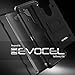 Evocel Trio Pro Series Phone Case Compatible with V20 (2016 Release) with Belt Clip Holster and Kickstand, Black