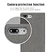 iPhone 8 Plus Case, iPhone 7 Plus Case, Premium Leather PU Flip Folio Wallet Case with View Window Stand Kicstand Card Holder Magnetic Closure TPU Bumper Full Cover Slim Leather Case Feitenn - Gray